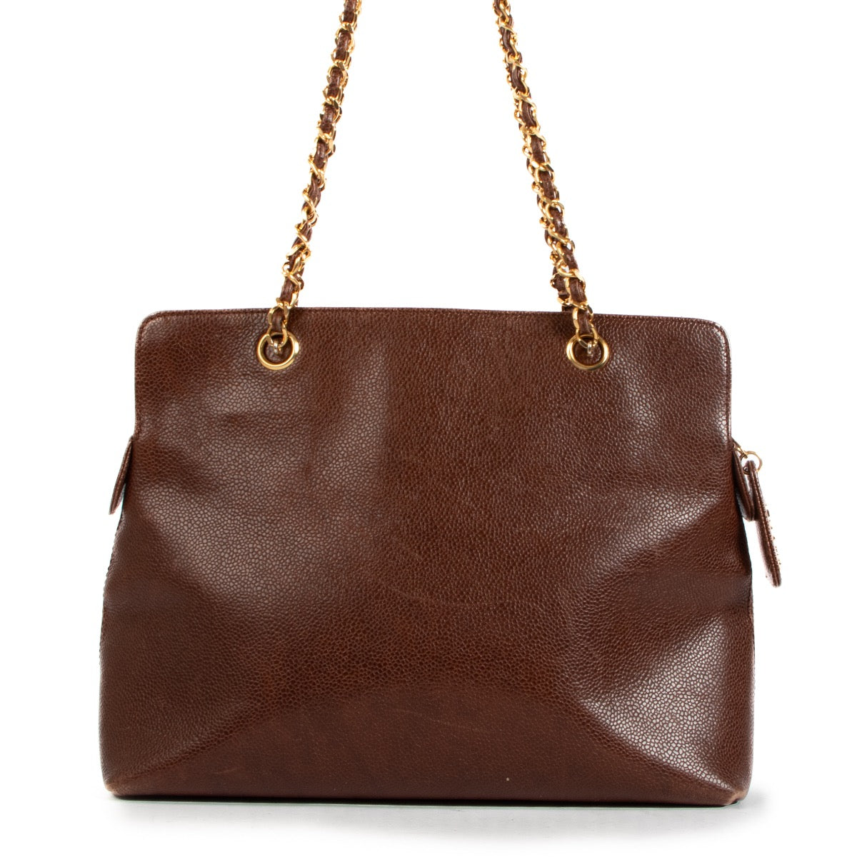 shop 100% authentic second hand Chanel Brown Logo Vintage Bag on Labellov.com