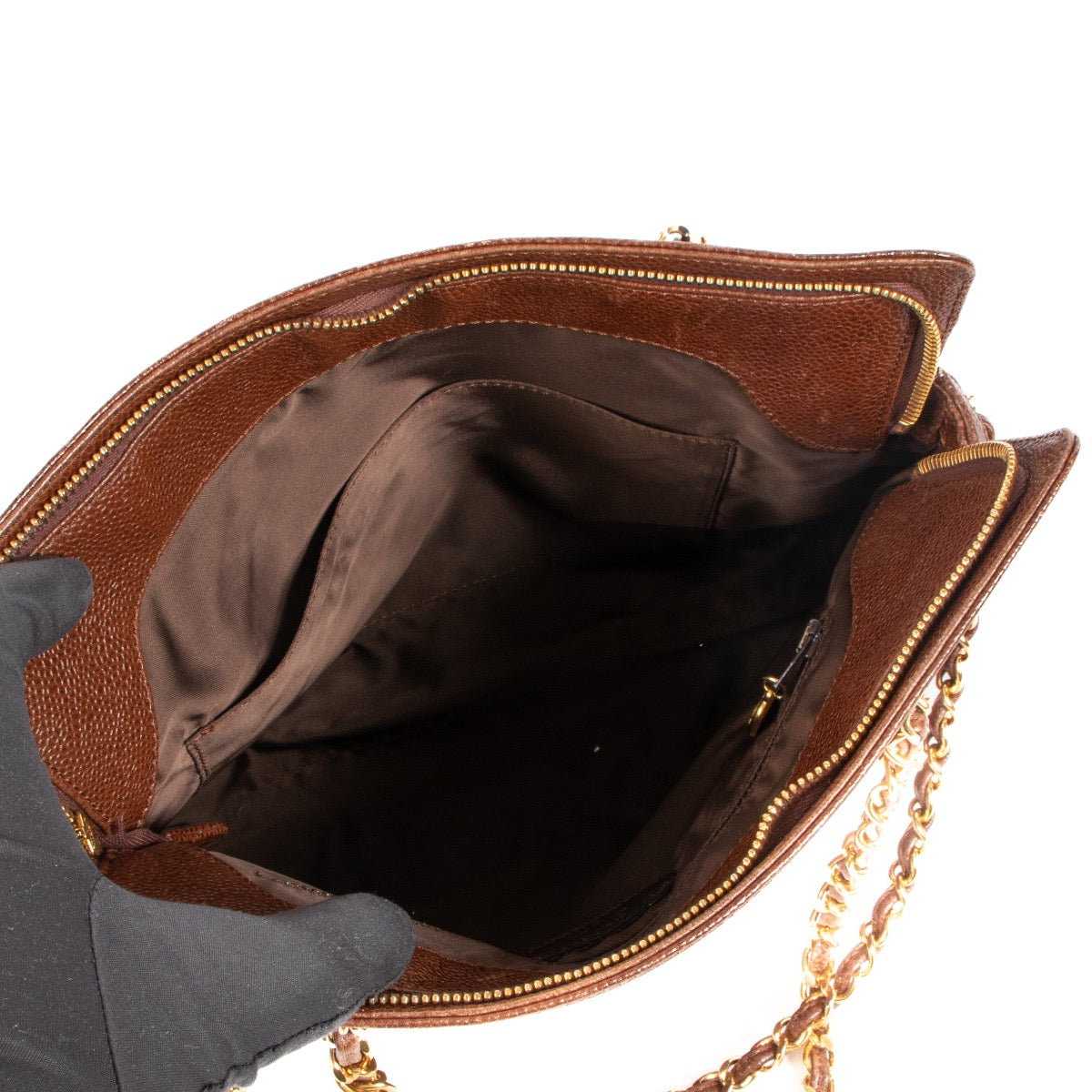 shop 100% authentic second hand Chanel Brown Logo Vintage Bag on Labellov.com