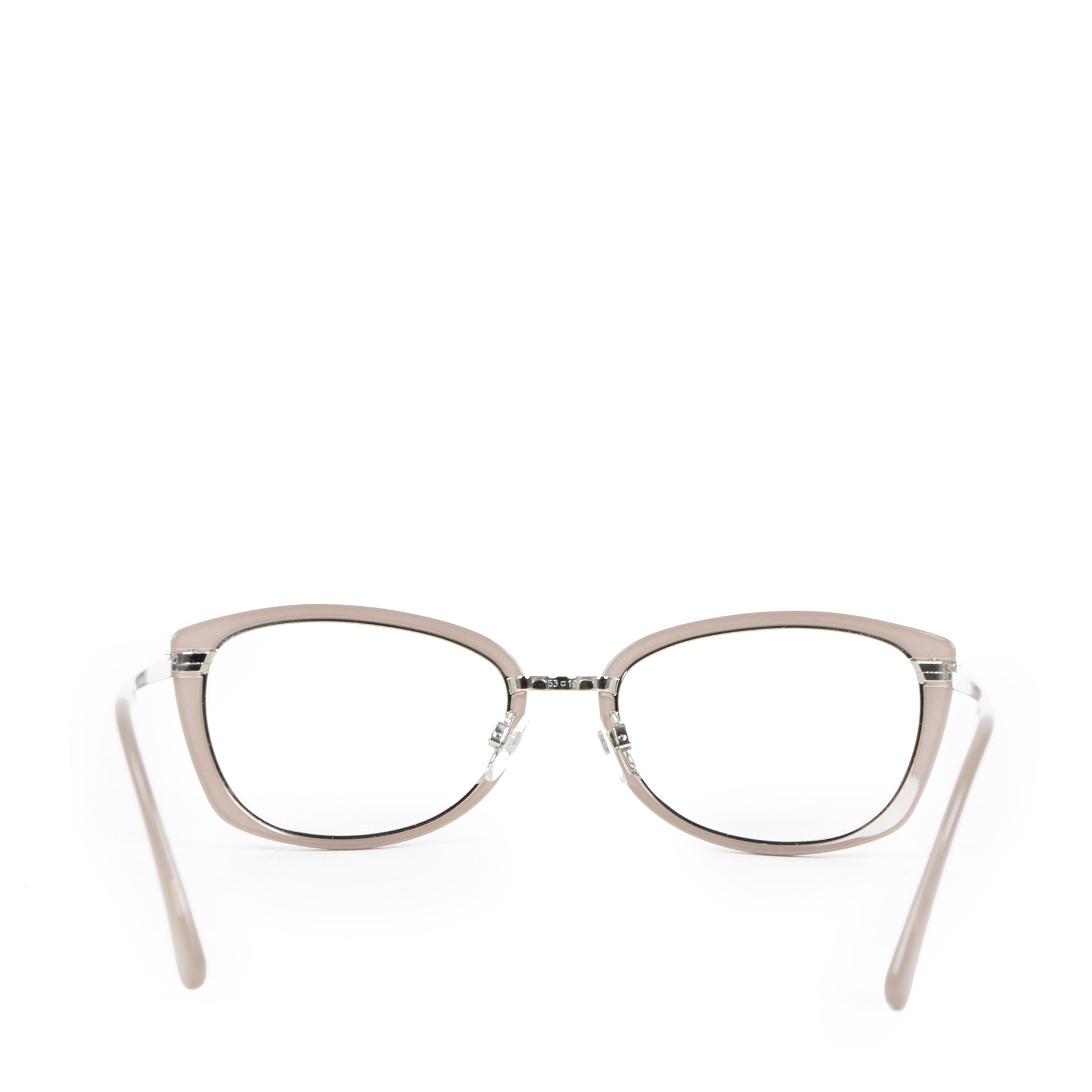 Authentic secondhand Chanel Dusty Pink Cat Eye Eyeglasses designer accessories designer brands fashion luxury vintage webshop safe secure online shopping worldwide shipping delivery