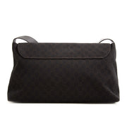 Gucci Dark Brown Monogram Canvas Flap Bag. Buy this authentic second hand vintage Gucci bag at online webshop LabelLOV. Safe and secure online shopping. Koop authentieke tweedehands Gucci tas bij online webshop Labellov.