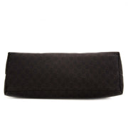 Gucci Dark Brown Monogram Canvas Flap Bag. Buy this authentic second hand vintage Gucci bag at online webshop LabelLOV. Safe and secure online shopping. Koop authentieke tweedehands Gucci tas bij online webshop Labellov.