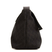 Gucci Dark Brown Monogram Canvas Flap Bag. Buy this authentic second hand vintage Gucci bag at online webshop LabelLOV. Safe and secure online shopping. Koop authentieke tweedehands Gucci tas bij online webshop Labellov.