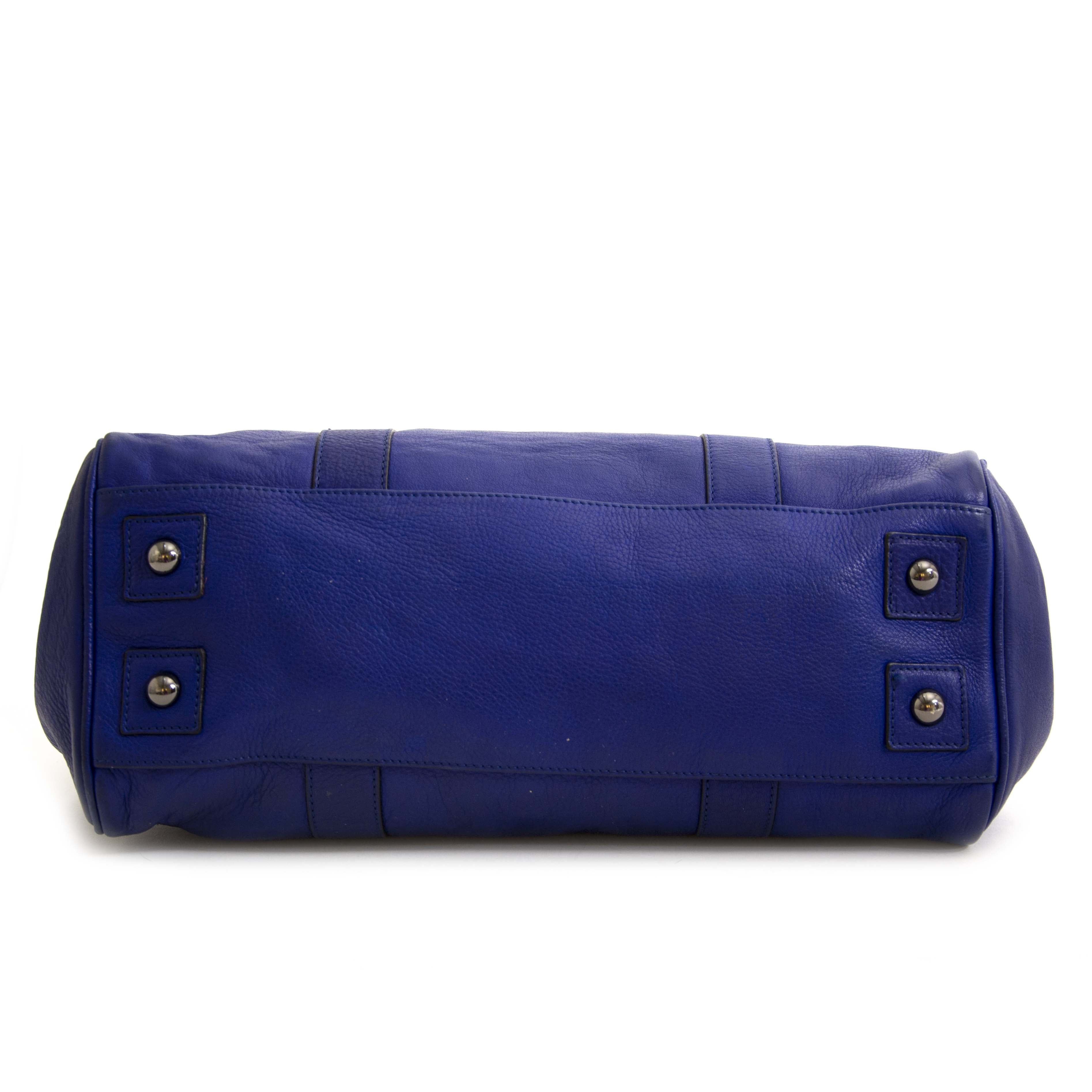Mulberry Bayswater Electric Blue Soft Matte Leather – Labellov