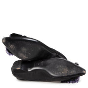 Authentieke Tweedehands Prada Silk Beaded Ballet Flats - Size 36 Prada ballerina's zwart maat 36 juiste prijs veilig online shoppen luxe merken webshop winkelen Antwerpen België mode fashion