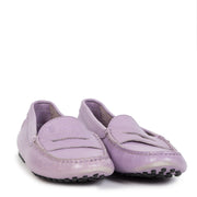 Tod's Gommino Loafers Leather Light Purple - size 36 for sale online at Labellov