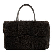 Bottega Veneta Fondant Shearling Medium Arco Bag