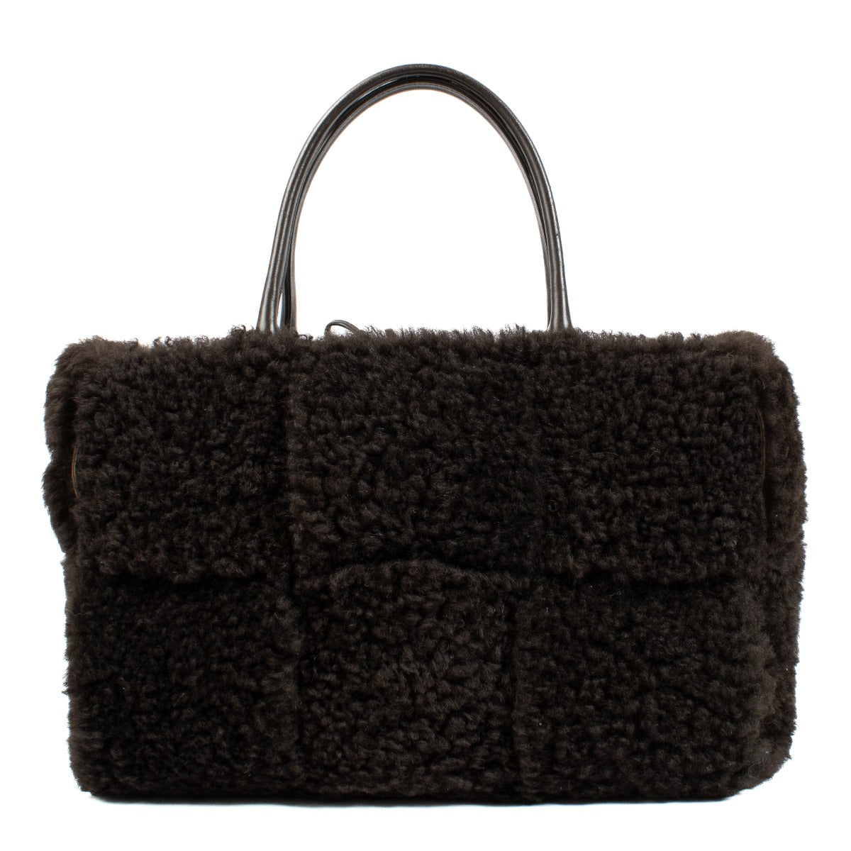 Bottega Veneta Fondant Shearling Medium Arco Bag