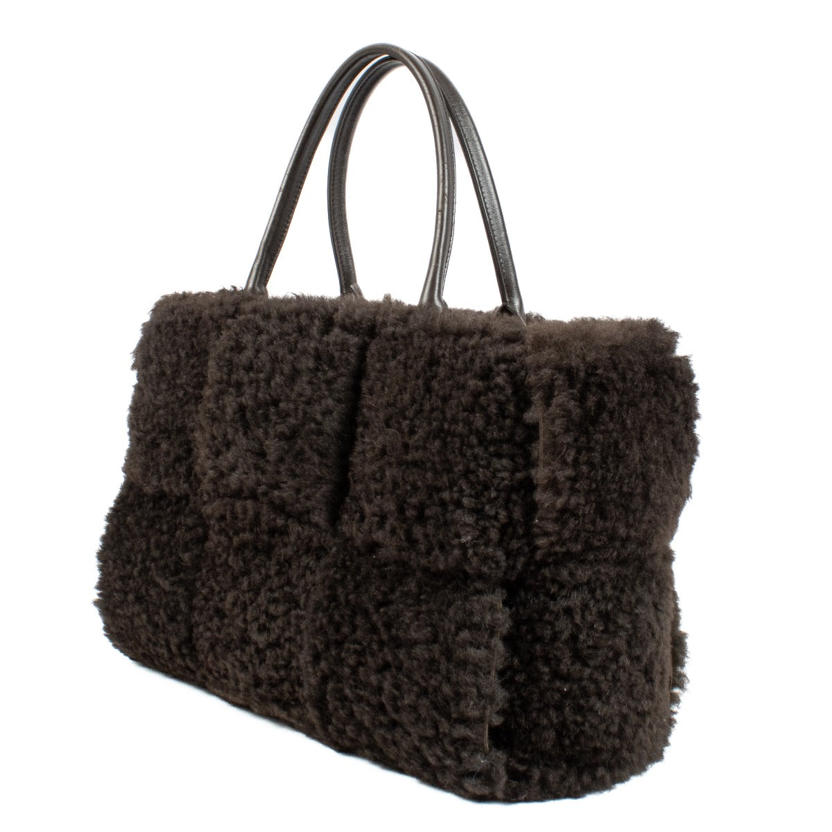 Bottega Veneta Fondant Shearling Medium Arco Bag