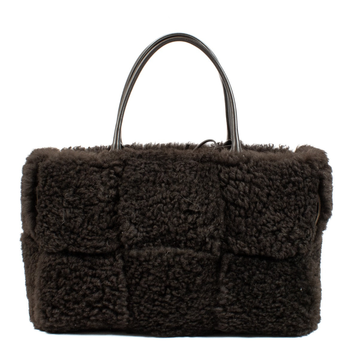 Bottega Veneta Fondant Shearling Medium Arco Tas