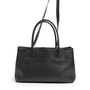 Authentic second-hand vintage Chanel Black Leather Executive Tote buy online webshop LabelLOV