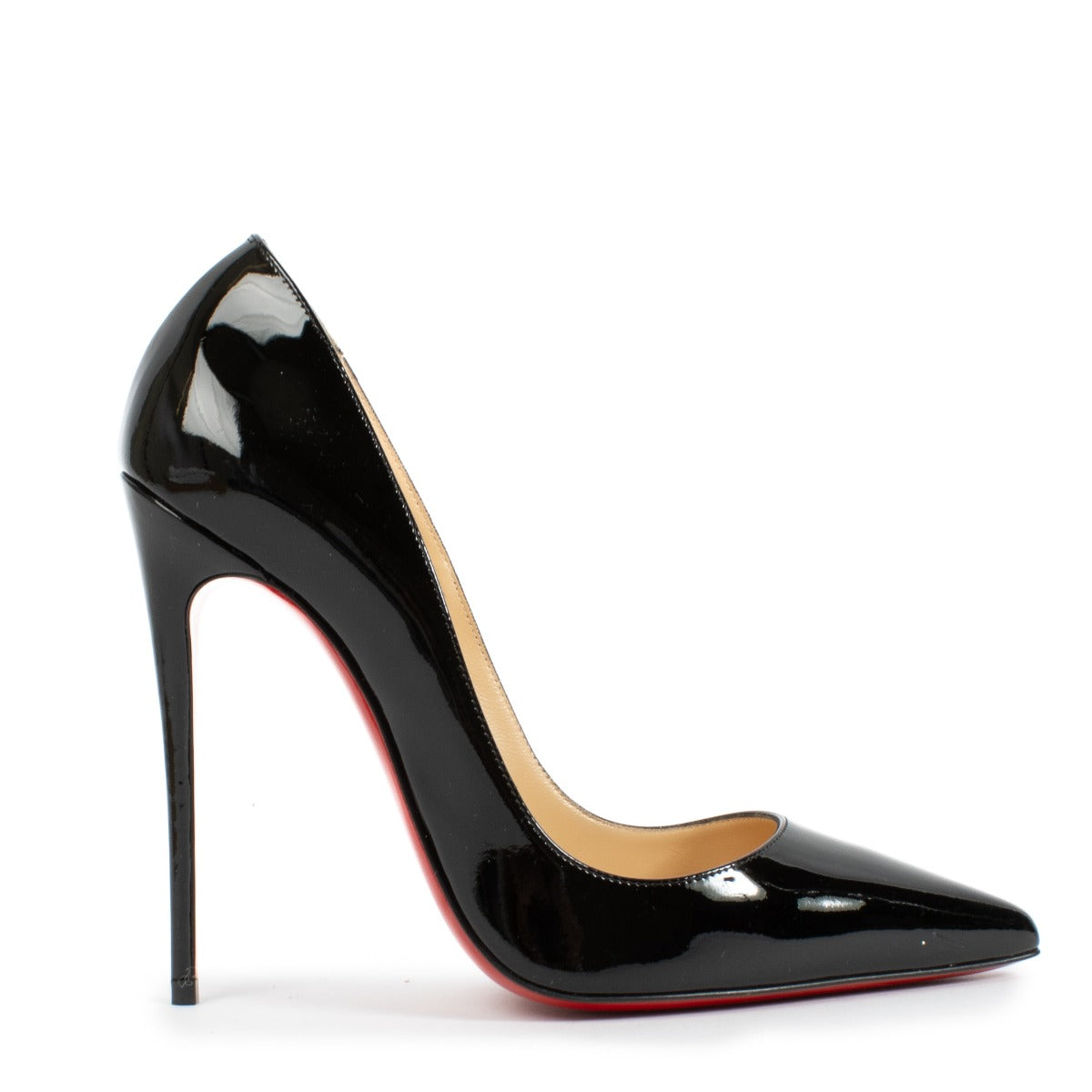 Christian Louboutin Black Patent Leather So Kate 120 Pumps