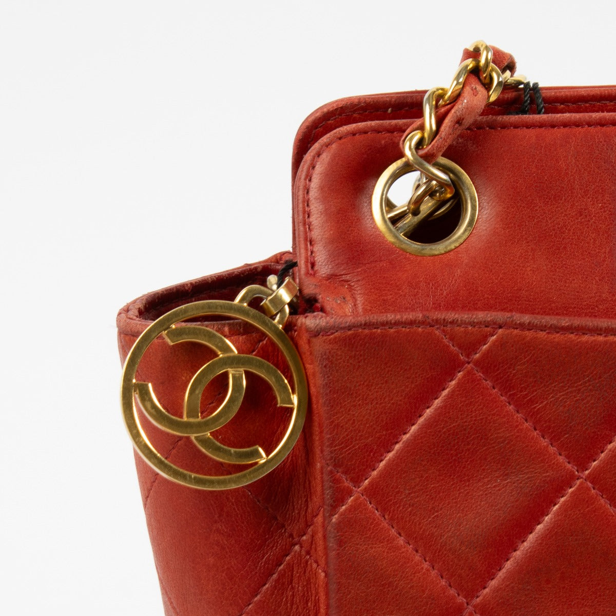 Sac cabas Chanel vintage rouge
