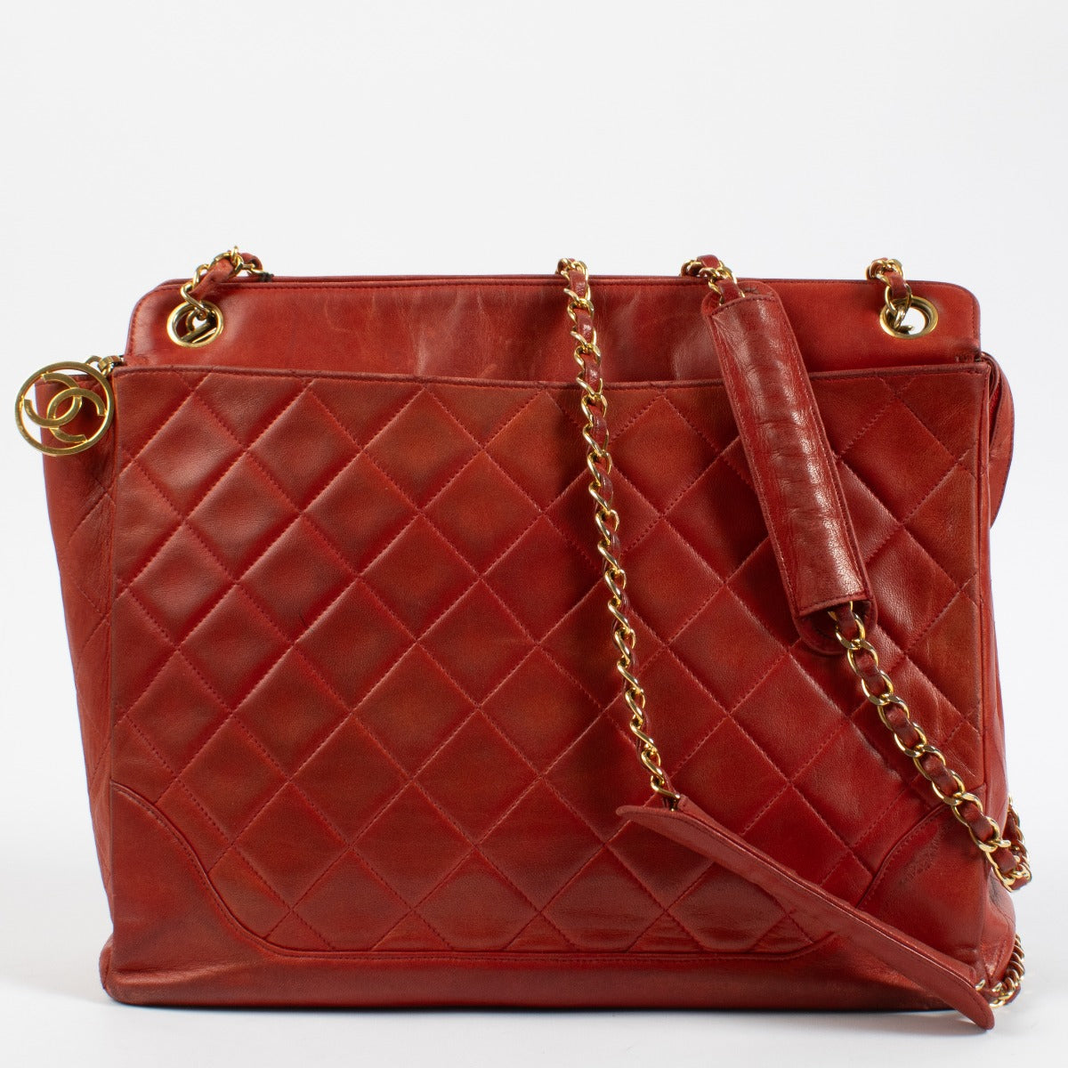Sac cabas Chanel vintage rouge