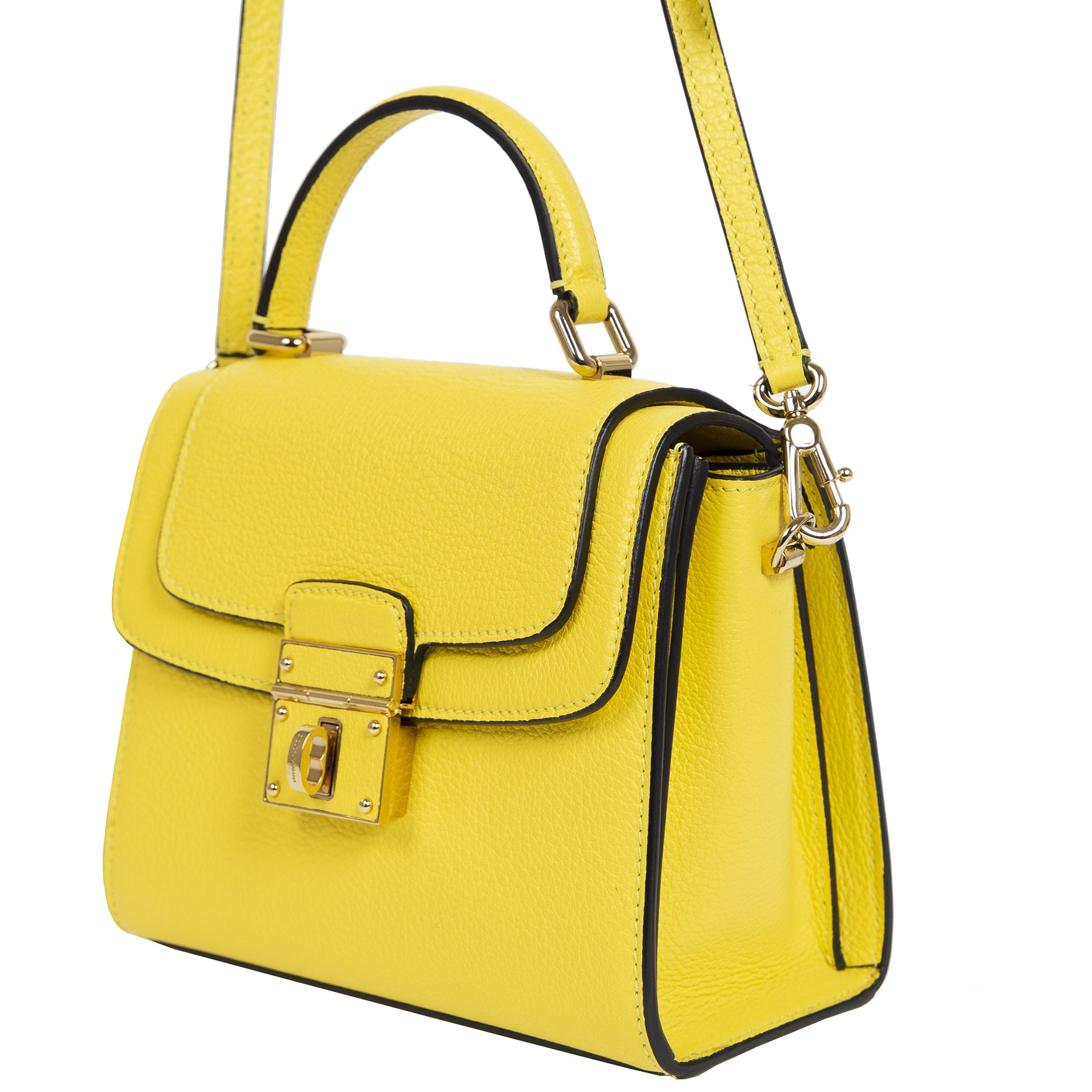 Dolce & Gabbana Altezza Lemon Yellow Bag we buy and sell your authentic designer bags online