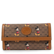Gucci x Disney Mickey Mouse GG Supreme Leather Long Wallet
