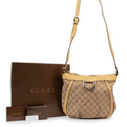Gucci Beige GG Canvas Abbey Crossbody Bag