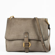 Shop this authentic Delvaux Taupe Fichou Crossbody Bag pre-loved on Labellov.com