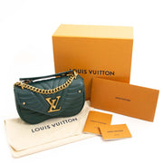 Louis Vuitton Green New Wave Chain Bag PM for the best price at Labellov secondhand luxury