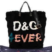 Shop now for your pre-loved, 100% authentic Dolce & Gabbana Black Beatrice Fur Tote Bag, at Labellov.