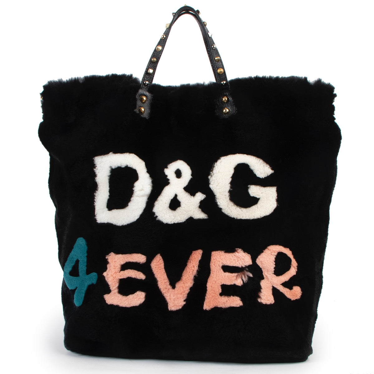Shop now for your pre-loved, 100% authentic Dolce & Gabbana Black Beatrice Fur Tote Bag, at Labellov.