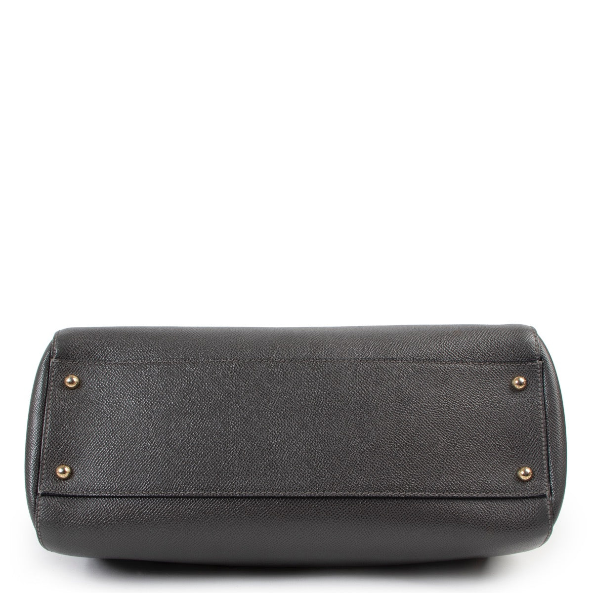 Shop now for your pre-loved, 100% authentic Dolce & Gabbana Grey Leather Sicily Shoulder bag at Labellov in Antwerp