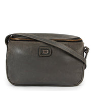Shop now for your pre-loved, 100% authentic Delveaux Grey Grained Leather Macao crossbody Bag at Labellov in Antwerp