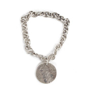 Authentieke Tweedehands Tiffany & Co Silver Notes New York Fifth Ave Round Charm Bracelet juiste prijs veilig online shoppen luxee merken webshop winkelen Antwerpen België mode fashion