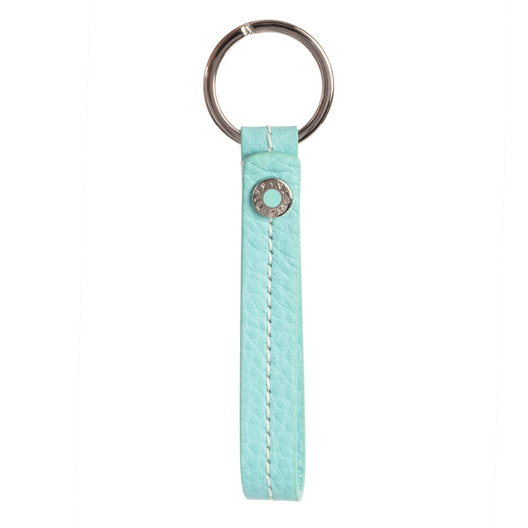 Tiffany & Co Blue Leather Snap Loop Keychain – Labellov