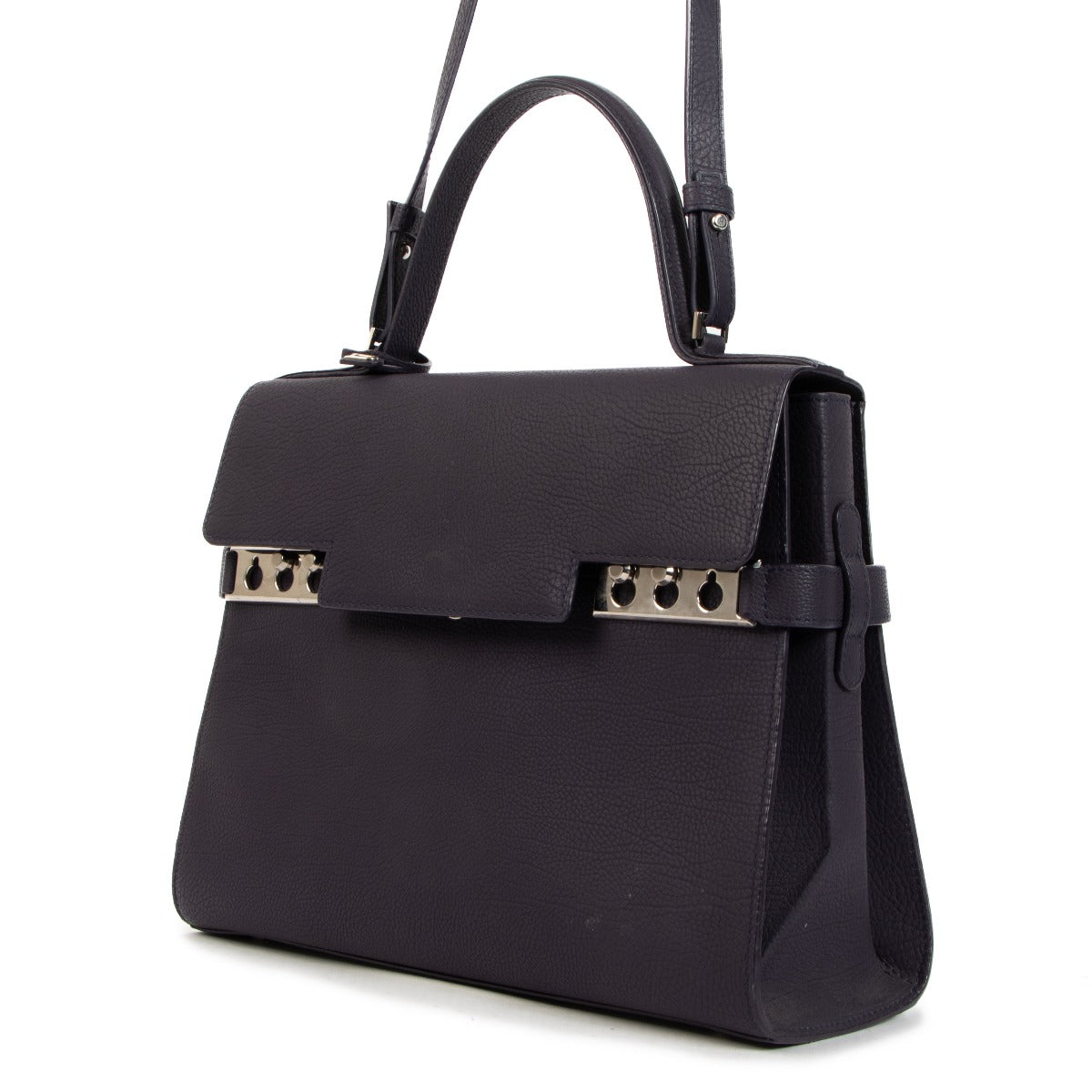 Delvaux Tempête GM Indigo Crispy Calf