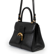 shop authentic vintage designer Delvaux Brillant PM Black Shoulder Top Handle Bag at Labellov