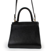 shop authentic vintage designer Delvaux Brillant PM Black Shoulder Top Handle Bag at Labellov