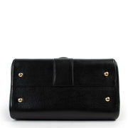 shop authentic vintage designer Delvaux Brillant PM Black Shoulder Top Handle Bag at Labellov