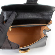 shop authentic vintage designer Delvaux Brillant PM Black Shoulder Top Handle Bag at Labellov