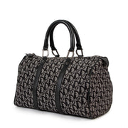 Buy an authentic second hand Christian Dior Oblique Pattern Black Boston Bag in very good condition at Labellov