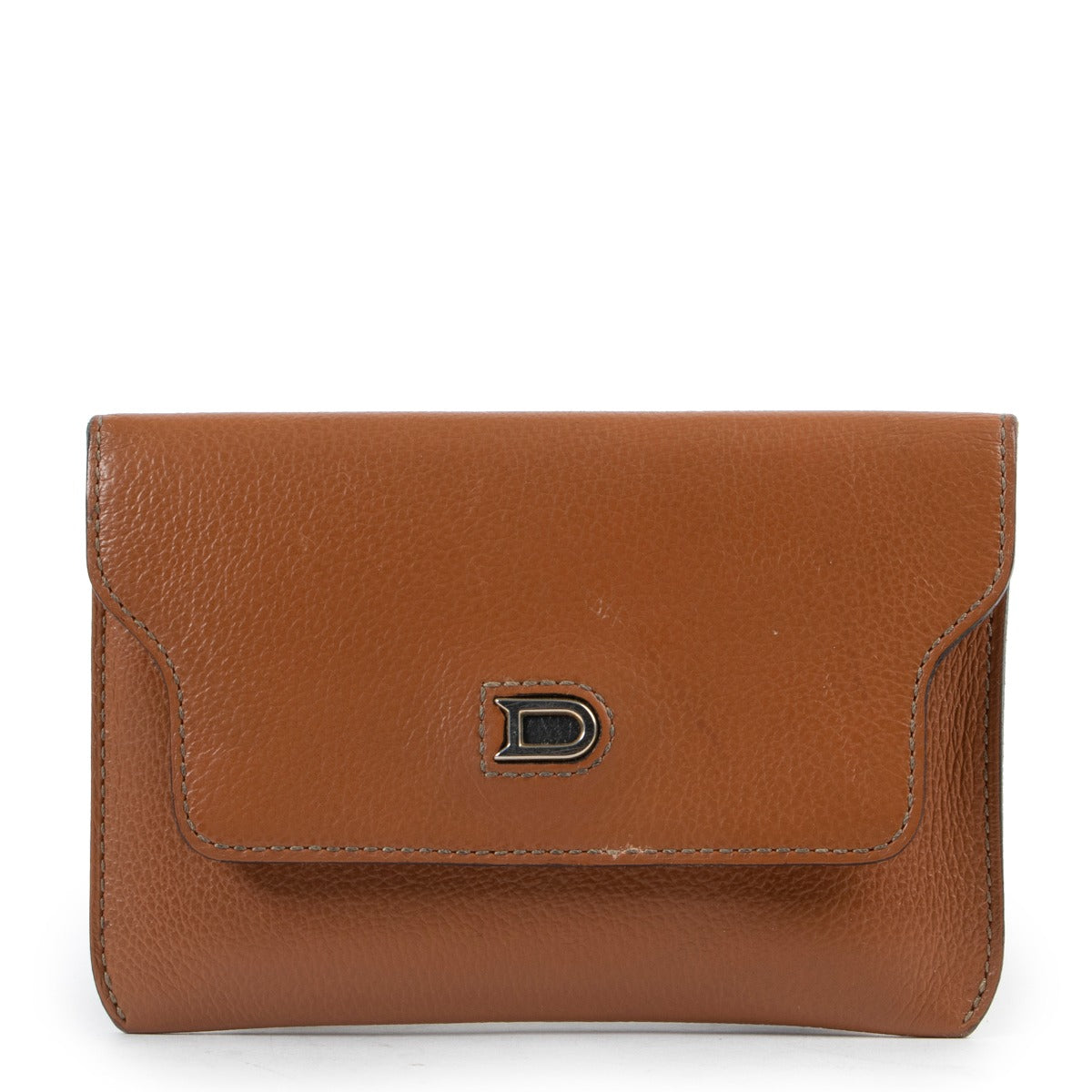 Delvaux Cognac Leather Wallet at Labellov online or in store available for a reasonable price and in good condition. Get them now!