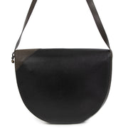 Authentieke Tweedehands Delvaux Dark Blue Leather Shoulder Bag juiste prijs veilig online shoppen luxe merken webshop winkelen Antwerpen België mode fashion