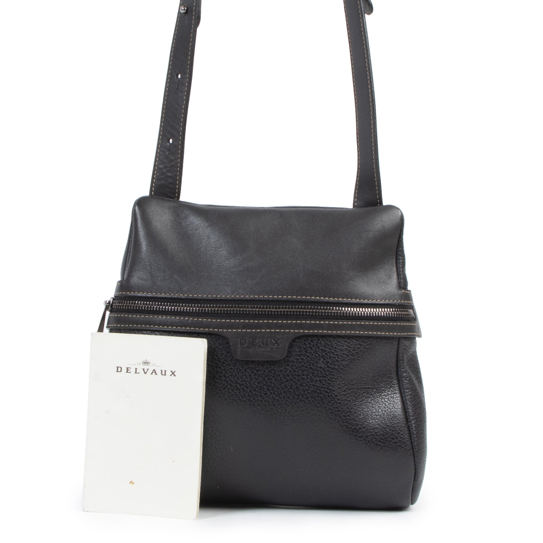 Deux de Delvaux Black Backpack