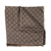 Gucci Grey GG Jacquard Shawl