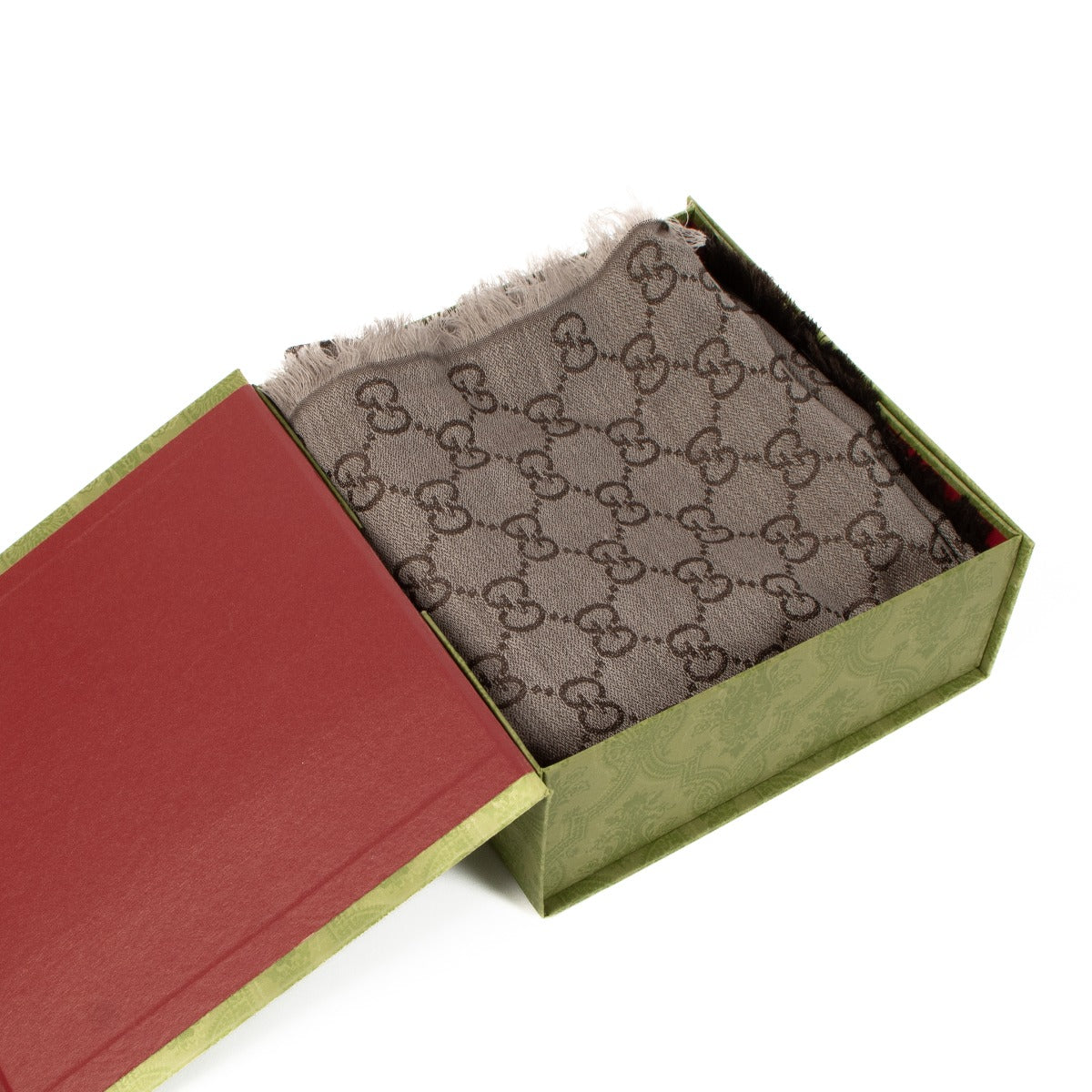 Gucci Grijze GG Jacquard Sjaal
