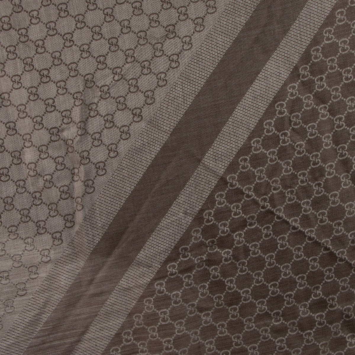 Gucci Grey GG Jacquard Shawl