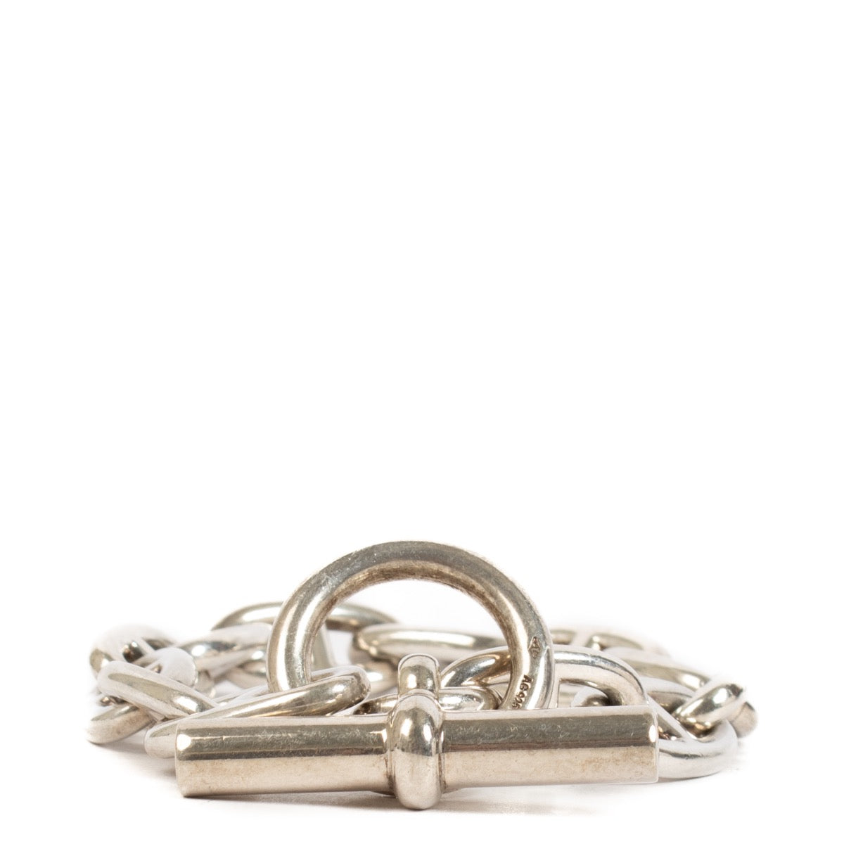 shop 100% authentic second hand Hermès Silver Chaine D'ancre Large Model Bracelet - Size 12 on Labellov.com