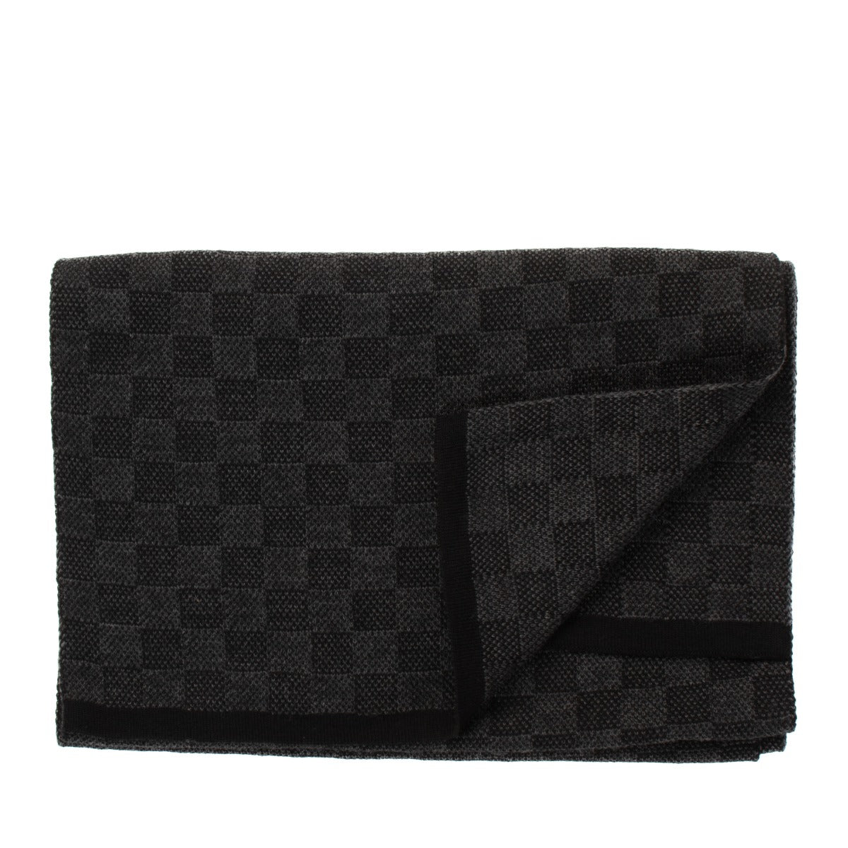 Shop 100% authentic second-hand Louis Vuitton Grey Damier Wool Scarf on Labellov.com
