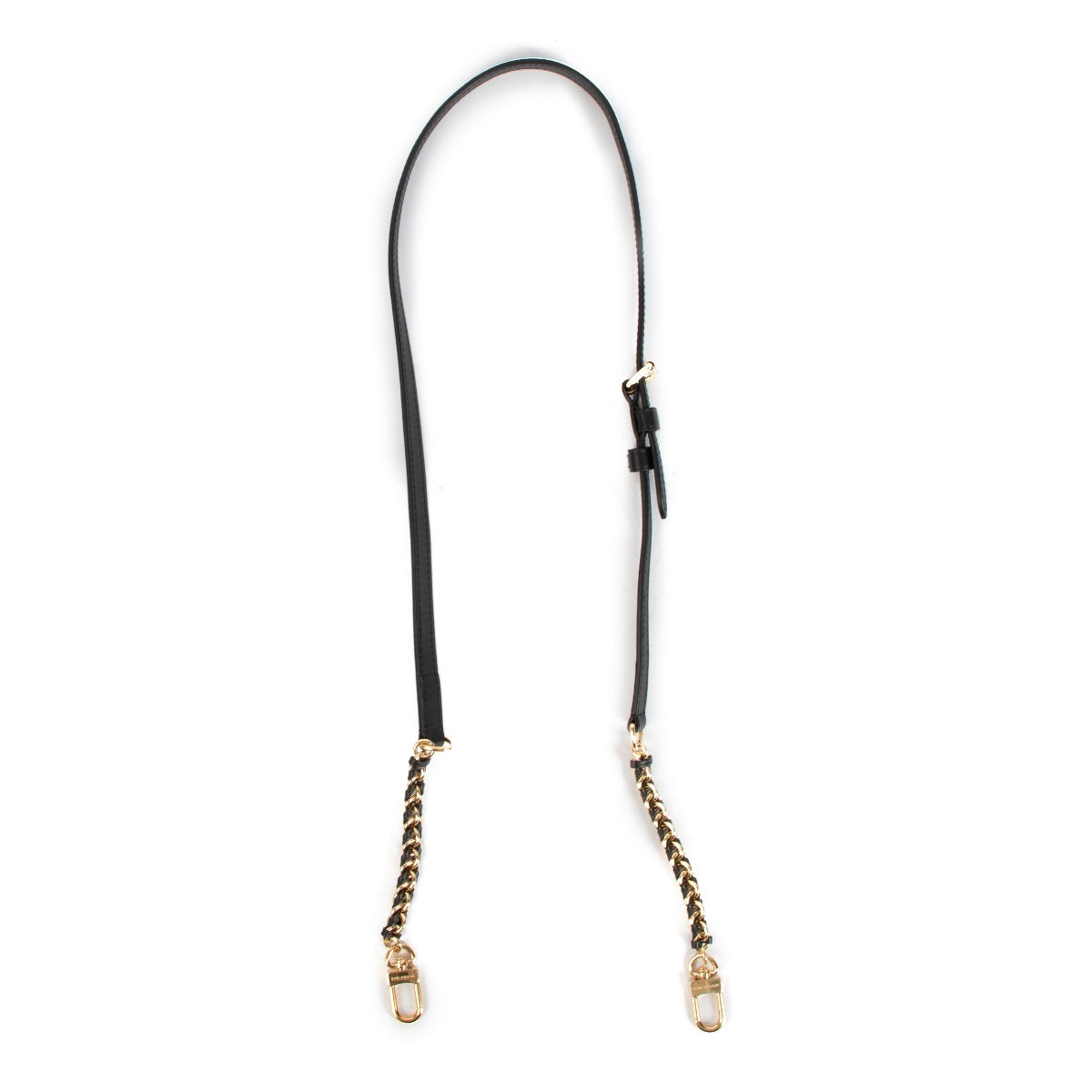 Sac à bandoulière Louis Vuitton Speedy Bandoulière 20 en cuir noir avec chaîne