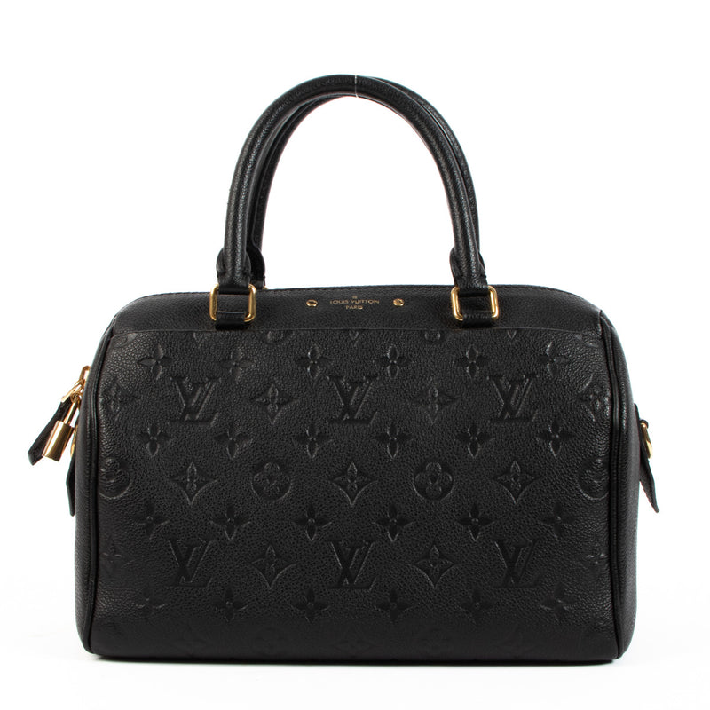 Louis Vuitton Speedy 25 Black Monogram Empreinte