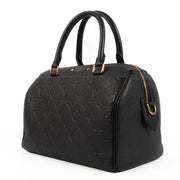 Louis Vuitton Black Vachetta Leather Speedy Empreinte