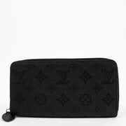 Louis Vuitton Black Mahina Zippy Wallet