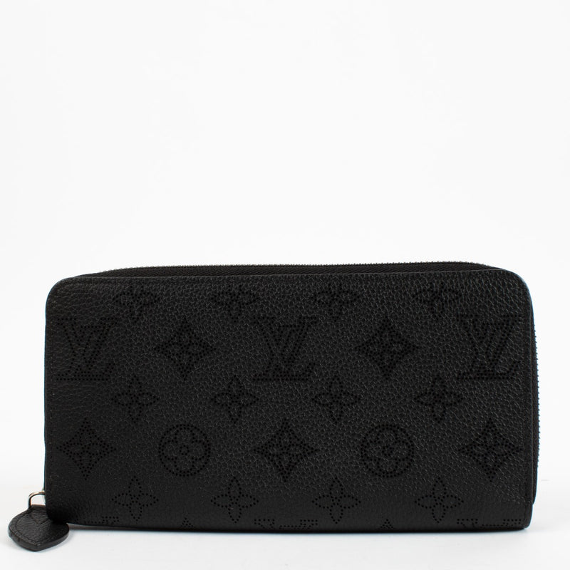 Louis Vuitton Black Mahina Zippy Wallet