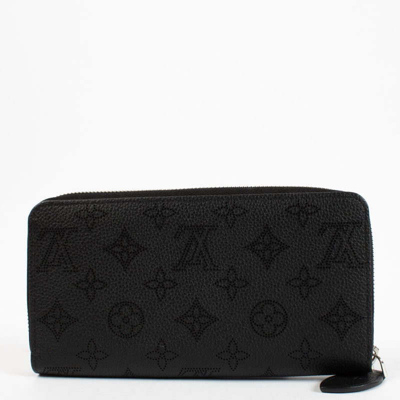 Louis Vuitton Black Mahina Zippy Wallet