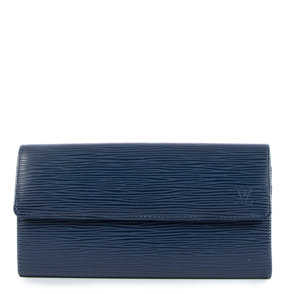 Louis Vuitton Blue Epi Leather Wallet for the best price at Labellov secondhand luxury in Antwerp. Buy and sell your preloved designer bags