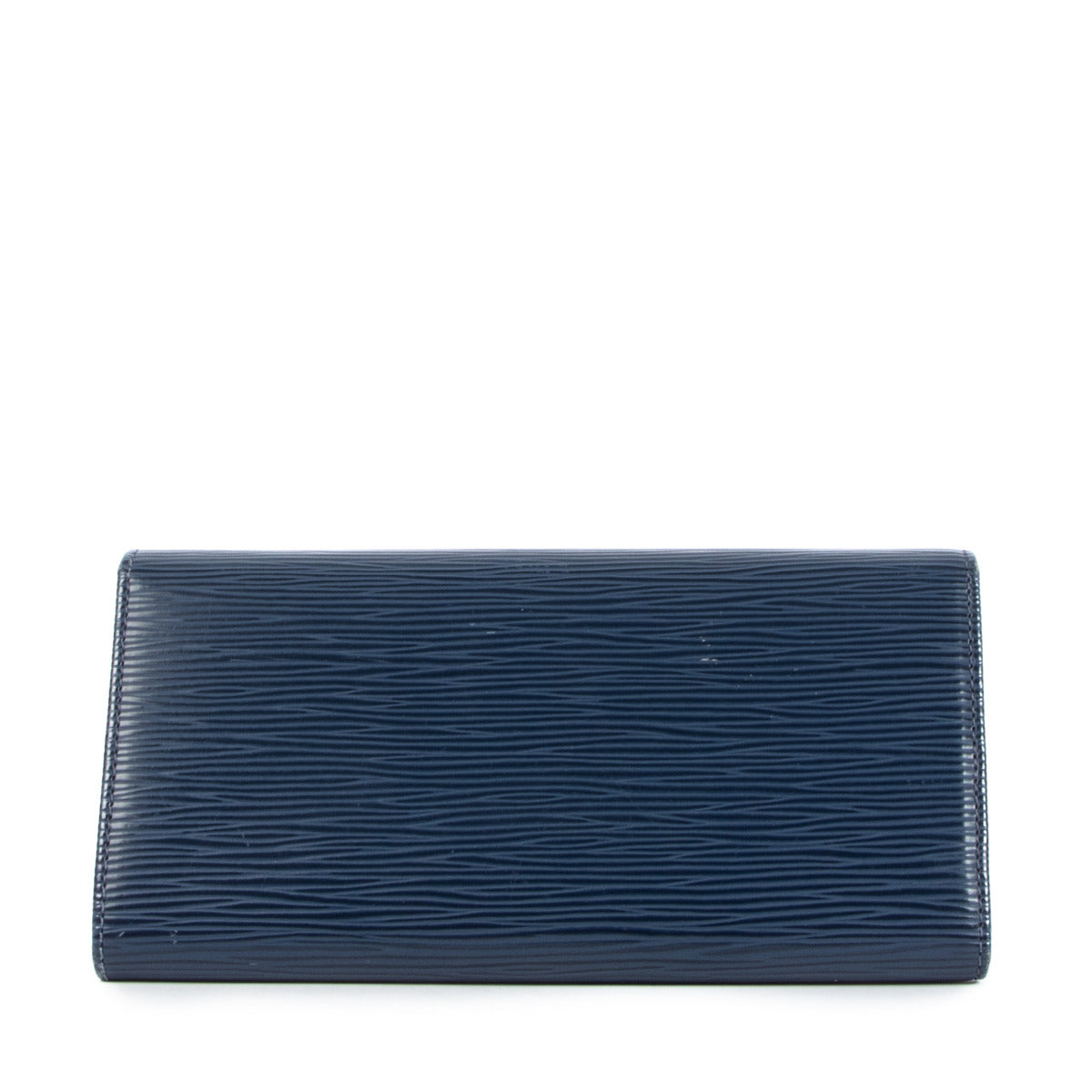 Louis Vuitton blauw Epi lederen portemonnee